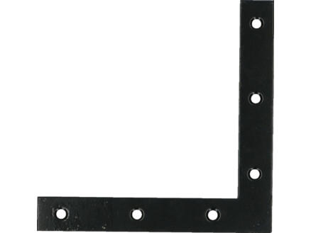 FG Wood Connectors platte winkelhaak 120x120x18 mm zwart