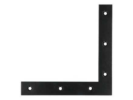 FG Wood Connectors platte winkelhaak 150x150x23 mm zwart