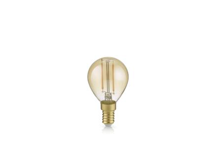 Trio ampoule LED globe E14 4W verre ambrÃ©