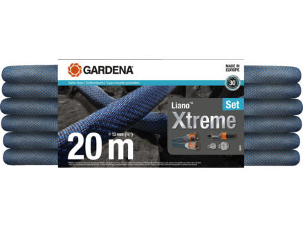 Gardena Liano Xtreme tuyau d'arrosage 13mm (1/2") 20m + accessoires