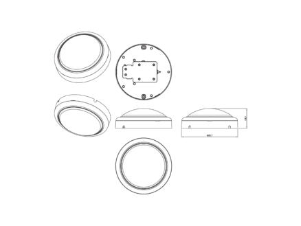 ProjectLine LED wandlamp rond 15W wit