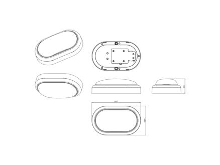 ProjectLine LED wandlamp 15W wit