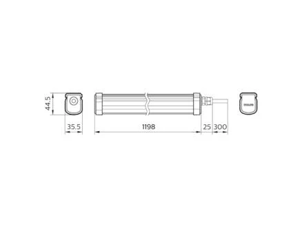 Philips ProjectLine LED TL-lamp 34W warm wit