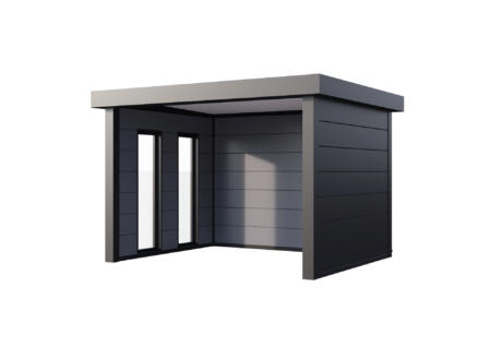 Telluria Singolo 3630 abri de jardin en mÃ©tal 298x358x265 cm + fenÃªtres anthracite