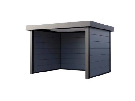 Telluria Singolo 3630 abri de jardin en mÃ©tal 298x358x265 cm + kit Ã©lectricitÃ© gris clair