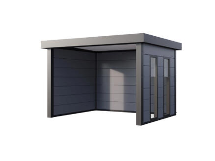Telluria Singolo 3630 abri de jardin en mÃ©tal 298x358x265 cm + fenÃªtres gris clair