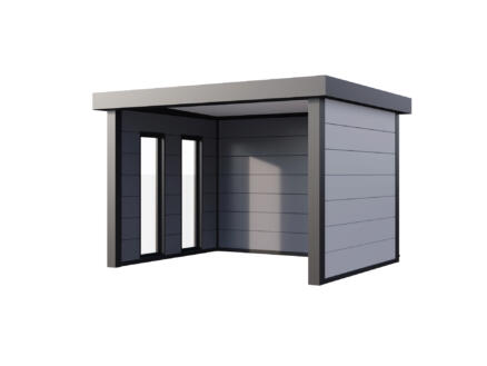 Telluria Singolo 3630 abri de jardin en mÃ©tal 298x358x265 cm + fenÃªtres blanc