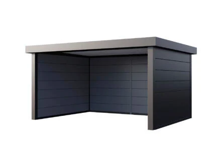 Telluria Singolo 4836 metalen overkapping 358x478x265 cm + elektriciteit antraciet