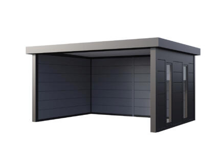 Telluria Singolo 4836 abri de jardin en mÃ©tal 358x478x265 cm + fenÃªtres anthracite