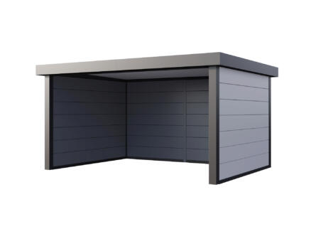 Telluria Singolo 4836 abri de jardin en mÃ©tal 358x478x265 cm + kit Ã©lectricitÃ© blanc