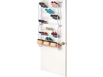 Practo Home rangement chaussures modÃ¨le de porte 24 paires blanc