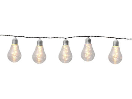  guirlande lumineuse LED solaire 1,9m 10 ampoules