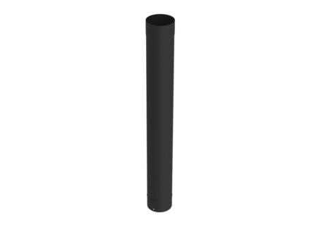 Saninstal schouwbuis email 125mm 1m zwart