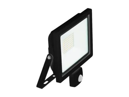 Eglo Faedo 3 LED straler 102W met bewegingssensor zwart