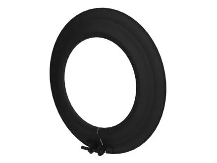 Saninstal schouwplaat email 125mm zwart