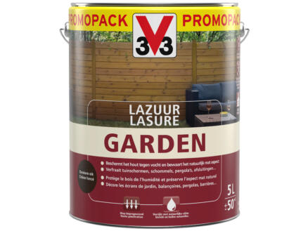 lazuur garden 5l mat donkere eik
