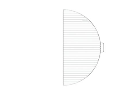 Bonfeu BonGrill grille de cuisson 1/2 rouille 81x44 cm