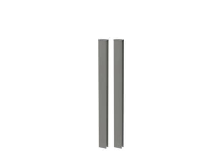 Biohort profilÃ© d'angle cl?ture treillis DaVinci gris quartz mÃ©tallique