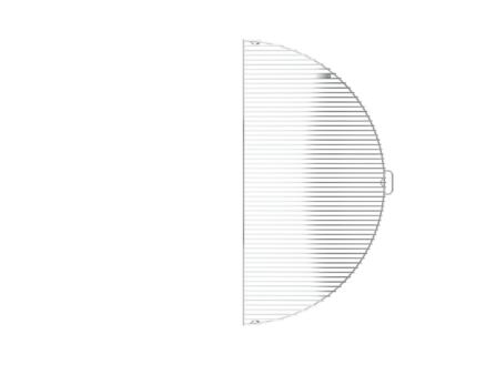 Bonfeu BonGrill grille de cuisson 1/2 rouille 121x65 cm