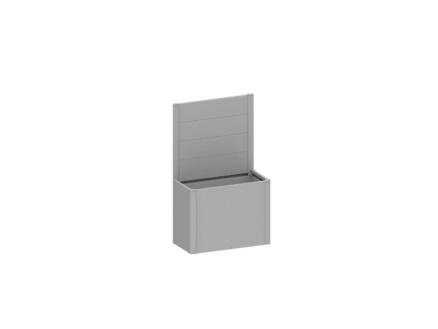 Biohort schutting voor plantenbak DaVinci 1m zilver metallic