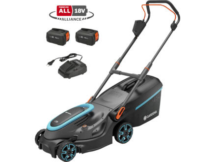 Gardena PowerMax tondeuse Ã  gazon sans fil 37/36V P4A avec 2 batteries + chargeur