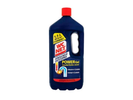  WC-net Power Gel ontstopper met soda en javel 1,5l