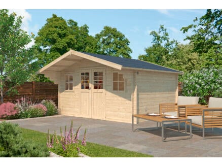 Gardenas Matterhorn houten tuinhuis 415x320x248 cm blokhut