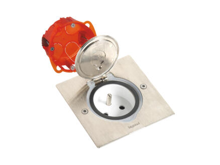 Legrand prise bipolaire avec mise Ã  la terre aluminium