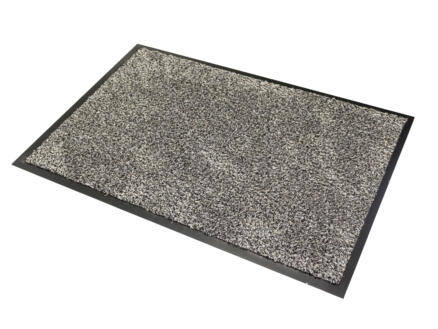 Katoenmat met boord 60x90 cm grijs-beige