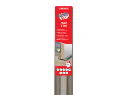 Confortex Cool Stop dubbele deurstrip 95cm 10cm grijs