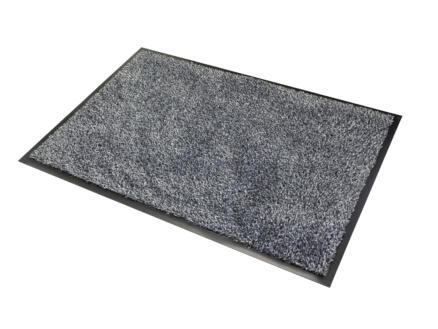 Katoenmat met boord 40x60 cm grijs