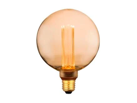 Eglo LED bollamp filament G125 E27 4W warm wit amberglas