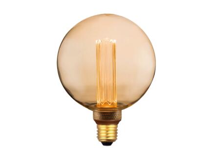 Eglo ampoule LED globe filament G125 E27 4W verre ambrÃ© blanc chaud