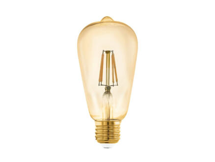 Eglo ampoule LED Edison filament E27 5W verre ambrÃ©