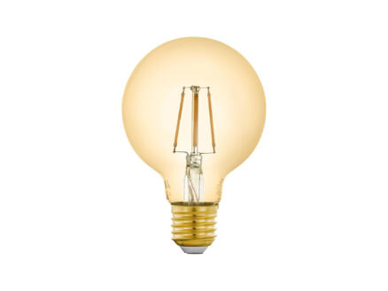 Eglo ampoule LED globe filament G80 E27 5W verre ambrÃ©