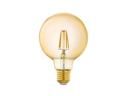 Eglo ampoule LED globe filament G95 E27 5W verre ambrÃ©