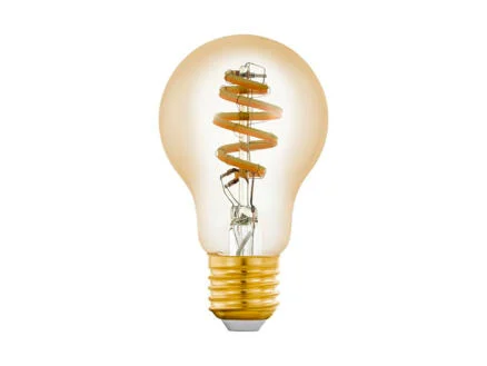 Eglo LED peerlamp spiraal filament E27 5W amberglas