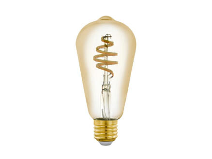 Eglo ampoule LED Edison filament E27 5W dimmable verre ambrÃ©
