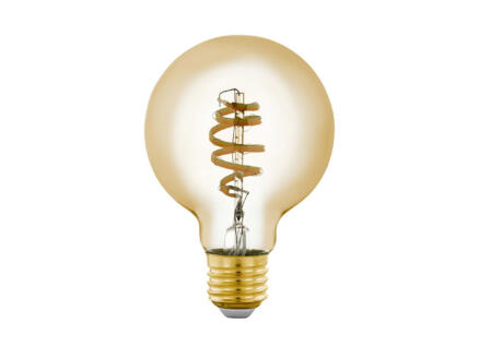 Eglo ampoule LED globe filament G80 E27 5W dimmable verre ambrÃ©
