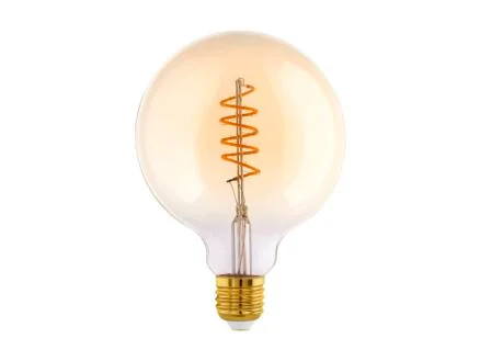 Eglo LED bollamp filament G125 E27 4W amberglas