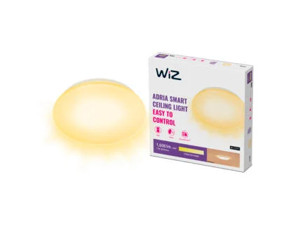 WiZ Adria LED plafondlamp rond 17W warm wit