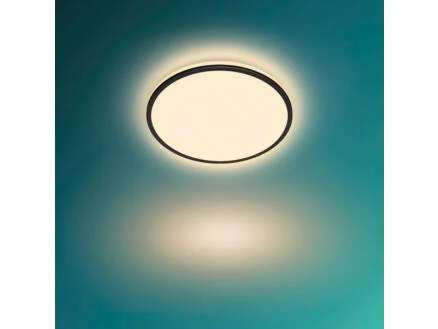 Ozziet LED plafondlamp rond 18W zwart