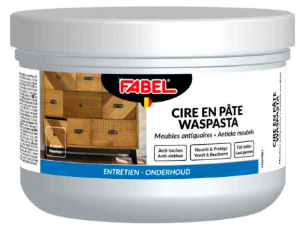 Fabel vaste boenwas 350g kleurloos