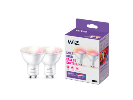 WiZ spot LED GU10 50W dimmable RGB 2 piÃ¨ces