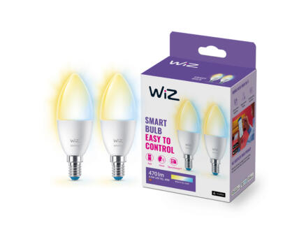 WiZ ampoule LED flamme E14 40W dimmable 2 piÃ¨ces