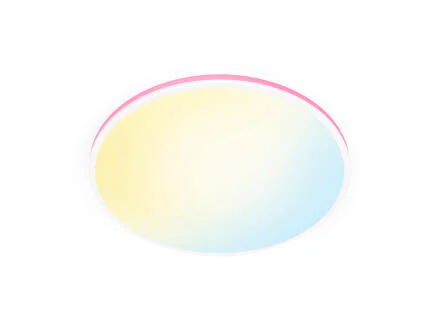 WiZ Rune plafonnier LED 21W dimmable lumière blanche et colorée blanc
