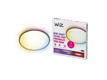 WiZ Rune LED plafondlamp 21W dimbaar zwart