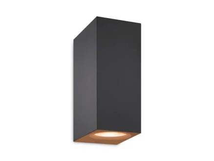 WiZ LED wandlamp GU10 2x5 W zwart