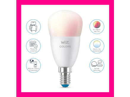 WiZ ampoule LED sphÃ©rique E14 40W dimmable blanc et couleur