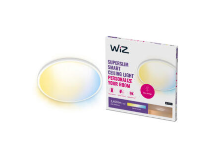 WiZ SuperSlim plafonnier LED rond 22W blanc